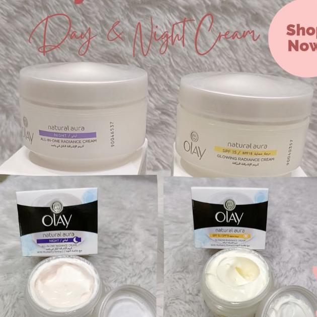 Promo Olay Natural Aura Saudi/Olay Day Saudi /Olay Arab / Olay Malam / Olay Siang / Cream Olay Saudi