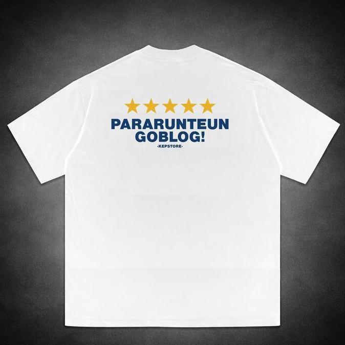 Cadeho - Kaos Oversize "Pararunteun Goblog" Santai Edition Goblog Edition