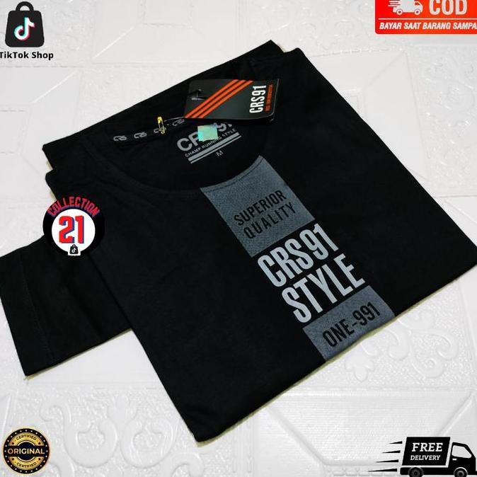 Cadeho - Kaos Crs 91 Lengan Panjang Pria Original Brand Terbaru Bahan Katun 20S Tebal Dan Adem
