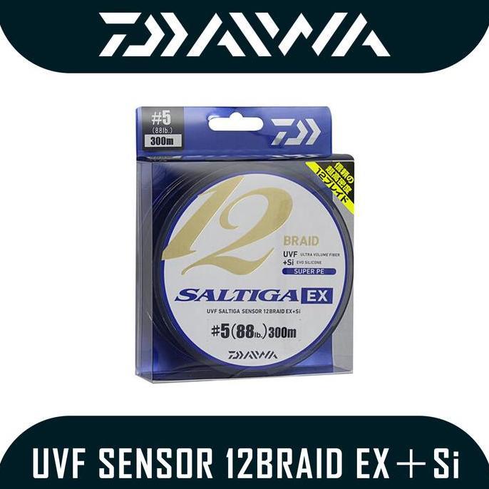 Senar Pancing Merk Daiwa UVF Saltiga Sensor 12 Braid ExSi 400m