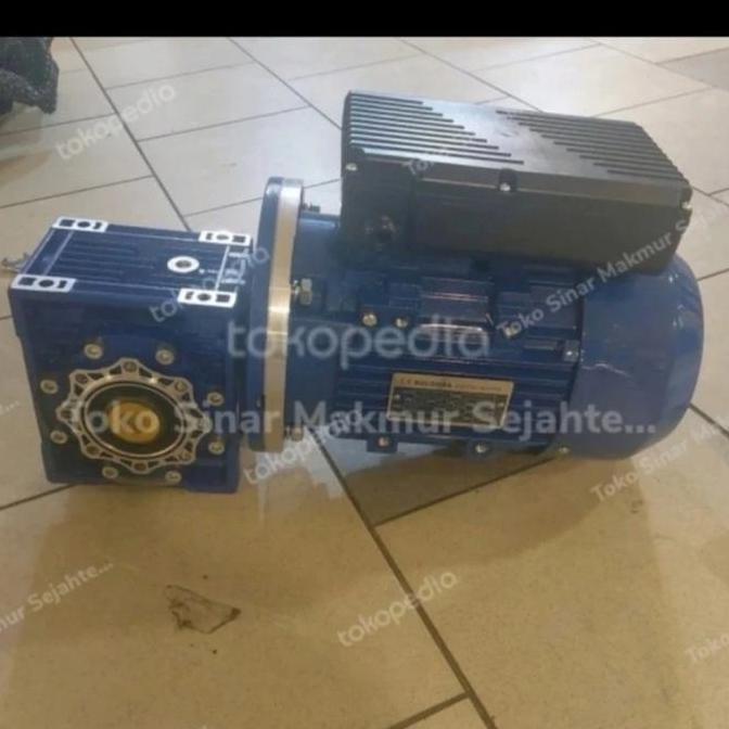 Jual, Gear Motor 0,5 Hp 1 Phase With  Nmrv 050 Ratio 7,5-80 / Nmrv 050  With Motor 0,5 Hp 1 Phase