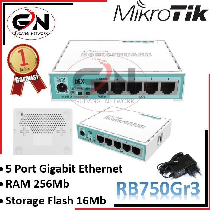 MIKROTIK RB750Gr3 (hEX)/ ROUTER MIKROTIK RB750 GR3 HEX/ RB 750GR3