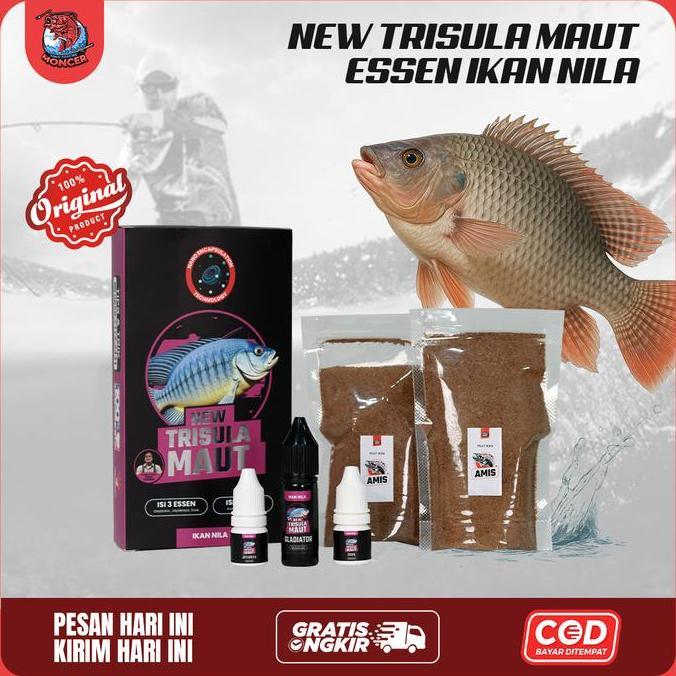 60U - Essen Ikan Nila New Trisula Maut Jumbo | Nano Encapsulation | Mancing Ikan | Umpan | Ntm
