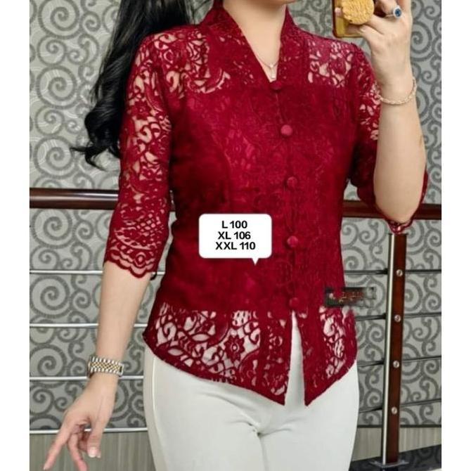 ATASAN Blouse Kartini Brokat/Atasan Kebaya Brokat