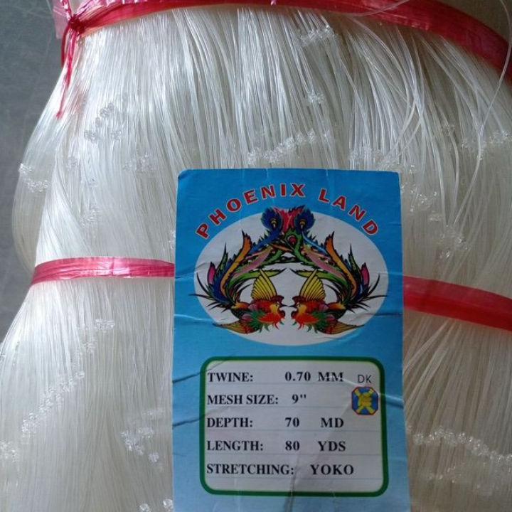 Jaring Ikan Besar 0.70 9 Inchi 70Md/80Yds Yoko Jaring Ikan Kakap Oujat Pukat Ikan Jaring Ikan Senar