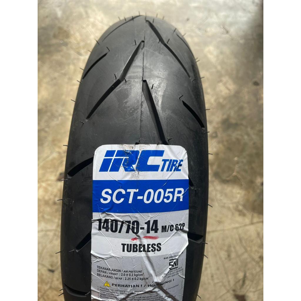 [Ban Sepasang] Ban Luar Tubeless Irc Sct-005 Front & Rear (110/80-14 & 140/70-14) Ban Depan + Belaka