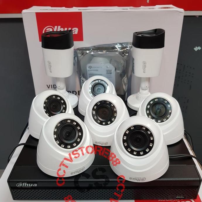 Camc- Paket Cctv 8 Channel Dahua 2Mp Paket 8 Channel Dahua Full Hd 1080P