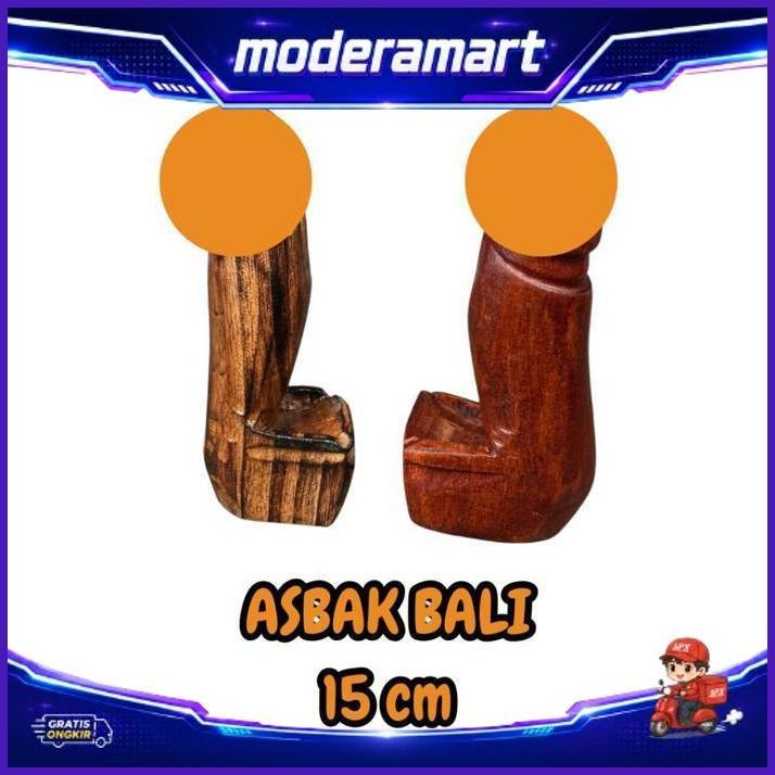 Asbak Bali Mini 15 Cm - Asbak Rokok Bali Medium - Asbak Bali Kayu - Dekorasi Asbak Bali Terbaru