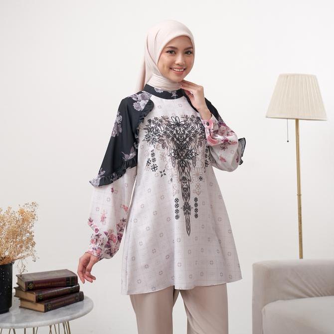 [GO] RIHANA BLOUSE PREMIUM PRINT by Denosa Fashion