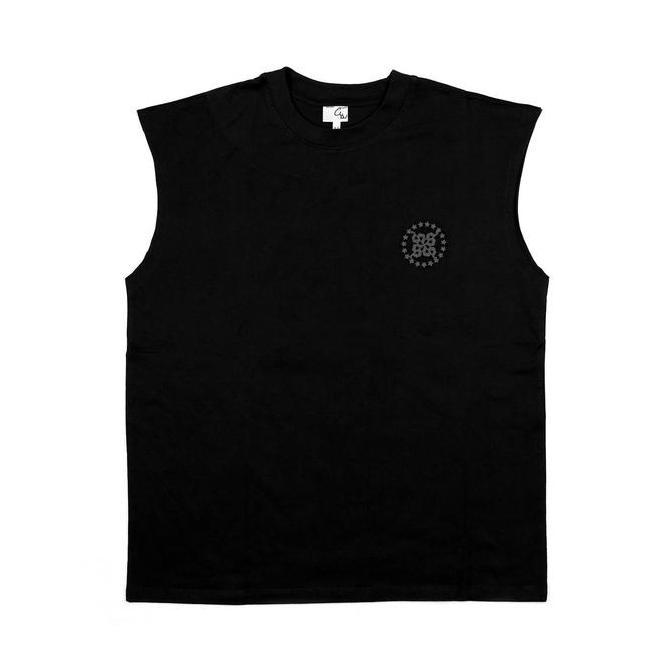 Smith- Scratchline Topstar Muscle Easy Tank Black T - Shirt // Kaos Olahraga Sport Gym Pria Outdoor