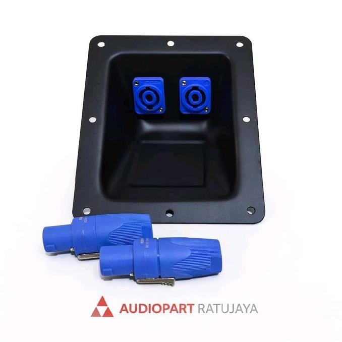 PAKET HEMAT PLAT SPIKON CEKUNG 9X13 + 2 SOKET SPIKON BMA  + 2  JACK SPIKON BMA