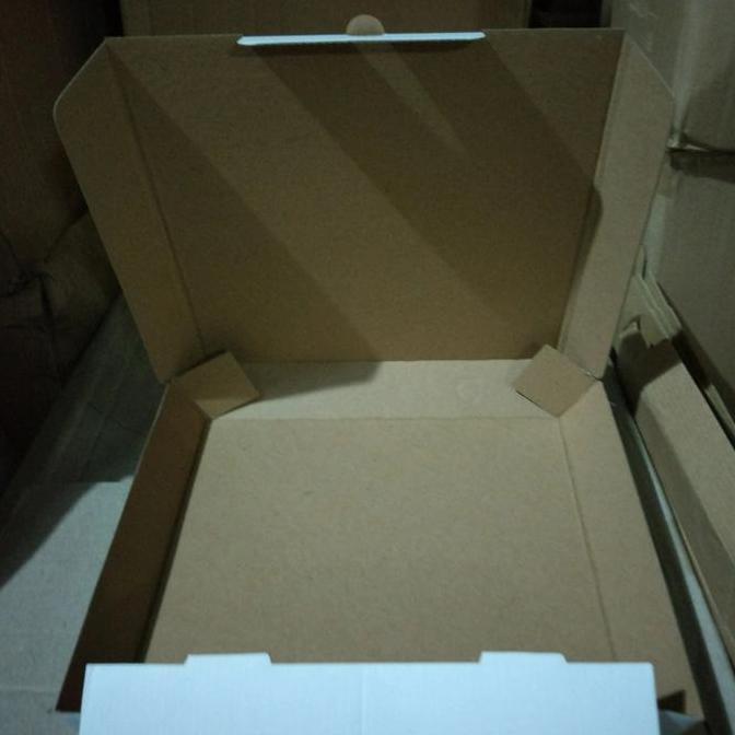 Salqa- Kardus Box Pizza 26 X 26 X 4,5 Cm Isi 10 Pcs / Kardus Box Pizza 26 Cm