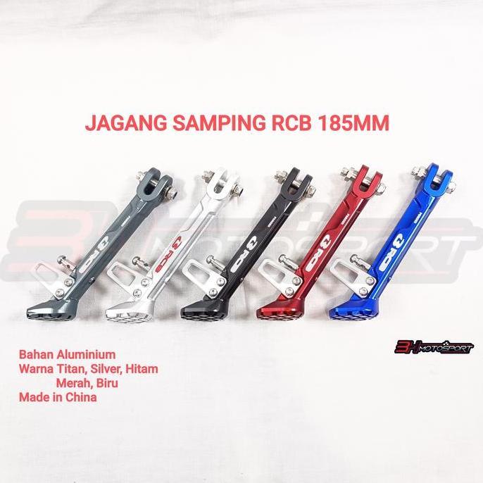 JAGANG STANDAR SAMPING RCB UKURAN 185MM WARNA BIRU MERAH HITAM TITAN SILVER