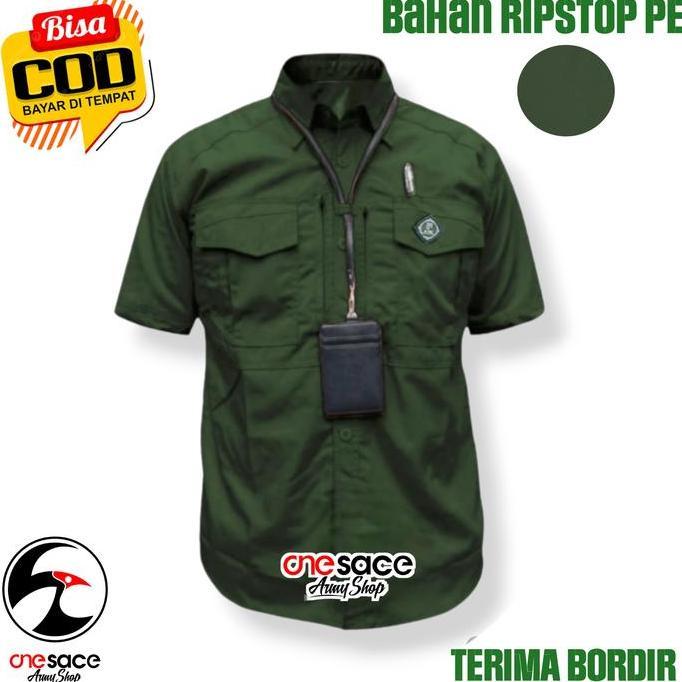 Smith- Onesace Kemeja Tactical M Tac Lengan Pendek Pria Wanita Lapangan Pdl Pdh Pns Hem Bumn  Harian