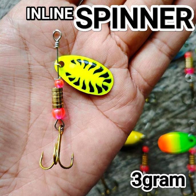 lure INLINE SPINNER umpan casting gabus