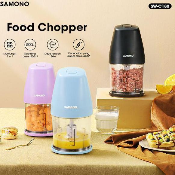 Allthebest- SAMONO Chopper Blender Daging Penggiling Meat Penghalus Bumbu Elektrik