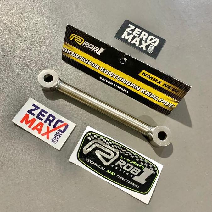 BRACKET BREKET BAWAH KNALPOT STAINLESS ROB1 ALL NEW NMAX 2020 2021 UP DISKON