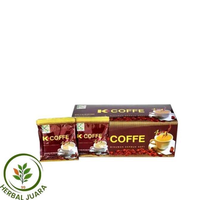 Best Promo, Kopi Ginseng Per Box | Minuman Serbuk Kopi K-Coffee 4 In 1 Herbal Ginseng | Kopi K Link