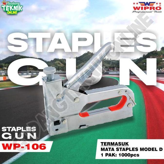 LOANHERCH Staples Gun WIPRO WP-106 / Hekter Staples Tembak Jok Paku Tembak Manual Hand Tacker Staple