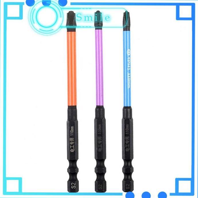 TOQMIJIN 110mm PH1- PH3 Mata Bor Obeng Magnetic / Mata Obeng Cross