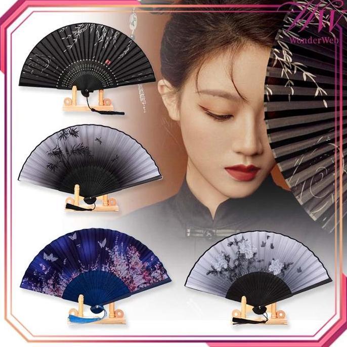TOQMIJIN Kipas Tangan Lipat Bambu Kipas Tangan China Kipas Lipat China Kipas Lipat Tangan