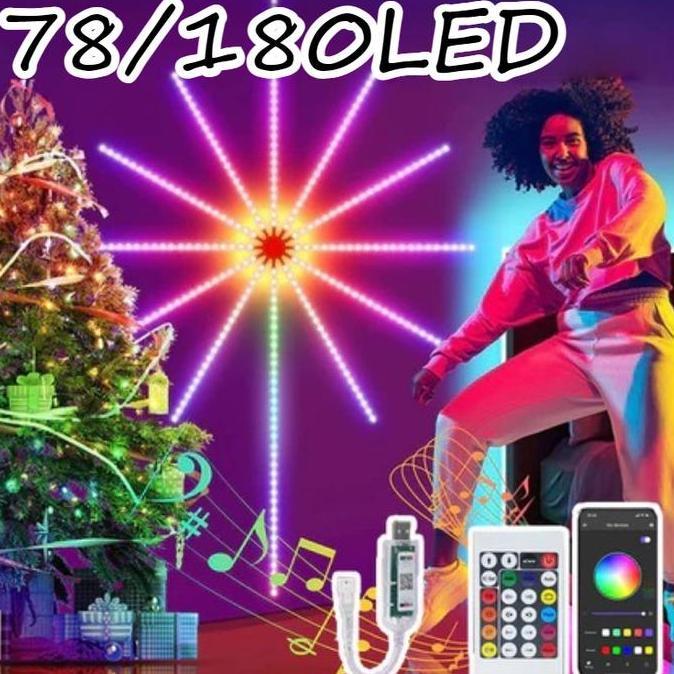LAMPU LED STRIP MODEL I / ROCKWARE FIREWORK LED MAGIC COLOR LAMP / LAMPU STRIP  / LED STRIP LIGHT FI