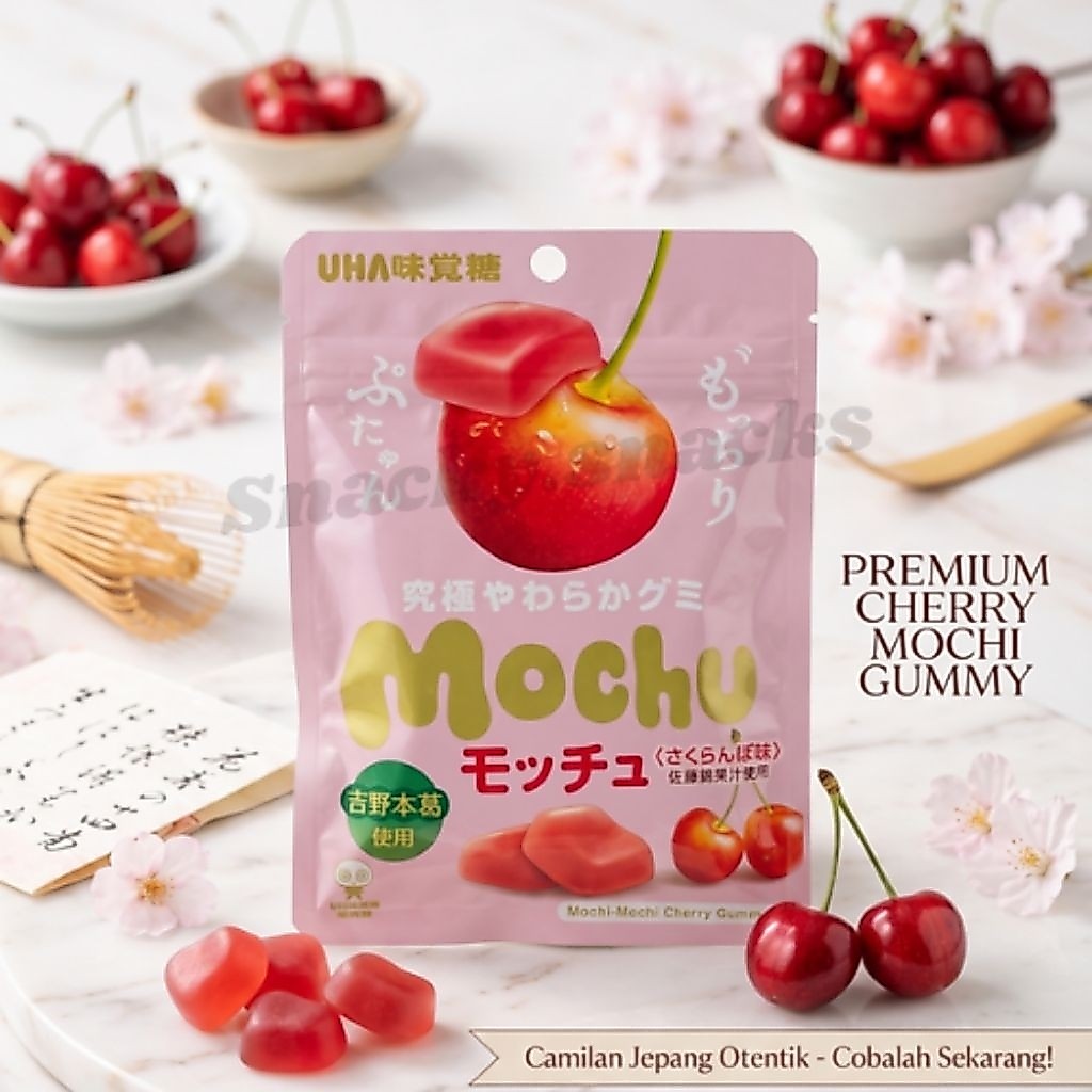SNACK JEPANG - UHA Mochu Gummy Jepang Cherry