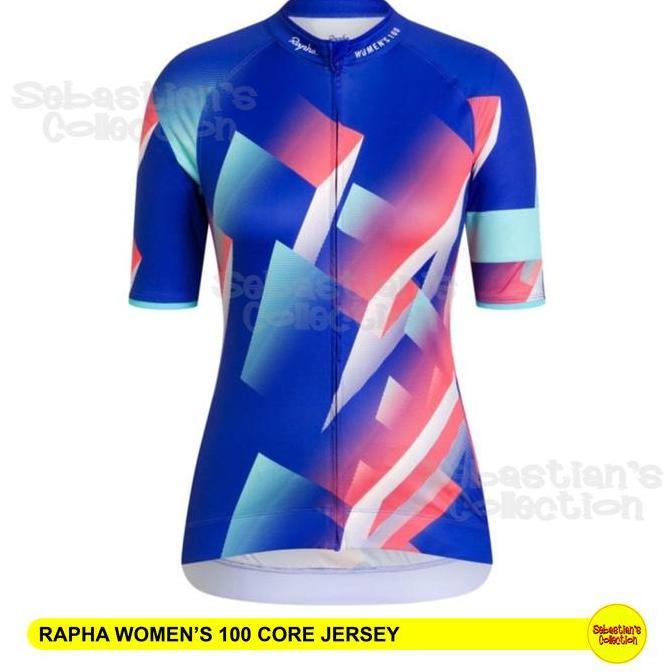 [Amashopp12] Rapha Women's 100 Core Jersey - Rapha Jersey Original - Jersey Rapha