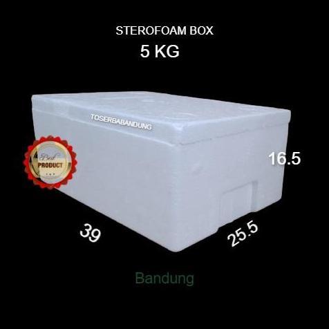 Xixix- Box Styrofoam 5Kg Kotak Makakan Beku Sterofoam Bandung Gabus Seafood