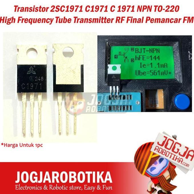 Transistor 2Sc1971 C1971 C 1971 Npn To-220 High Frequency Tube Transmitter Rf Final Pemancar Fm
