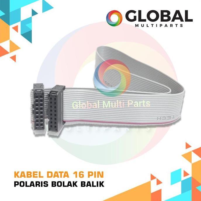 Printer Kabel Data Printhead 16 Pin Polaris - Bolak Balik