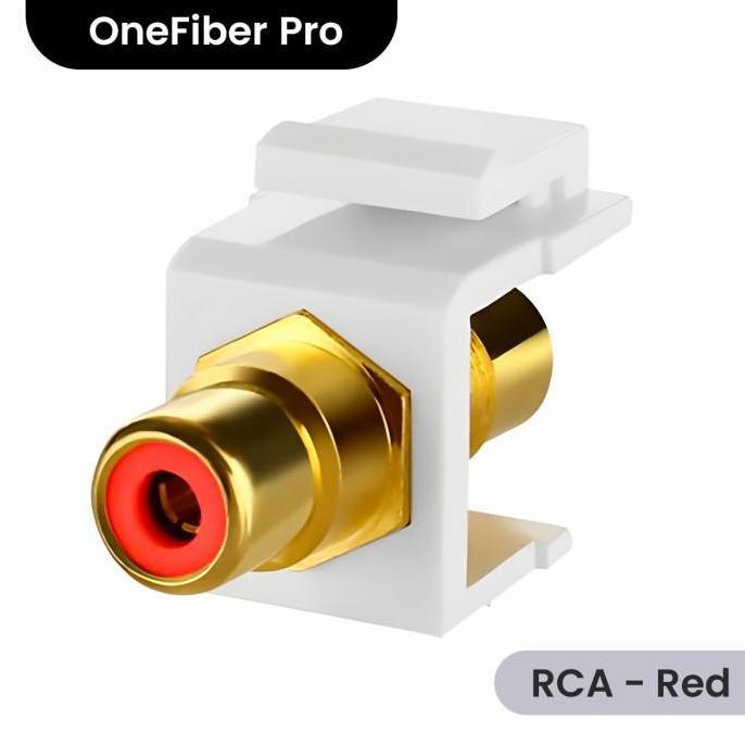 Wkpro- Coupler Keystone Jack Audio Rca Merah - Of165