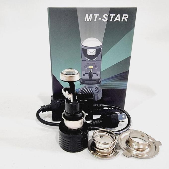 Promo lampu utama led mt star h8 projector mini h6 h7 h4 projie cut off projie Diskon