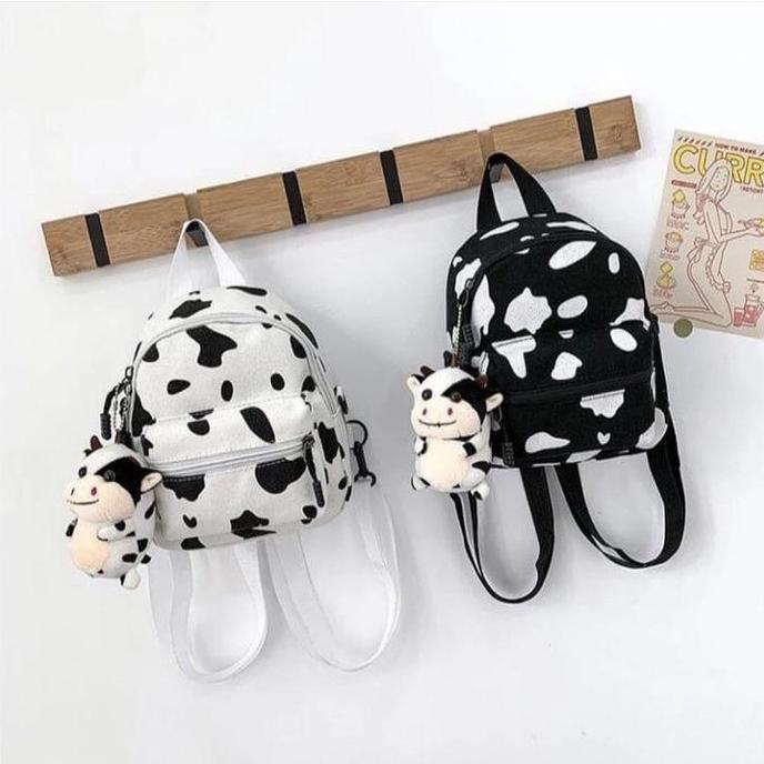 New Era Tas Ransel Motif Sapi Piknik Sekolah