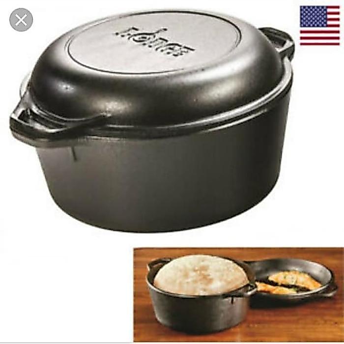 Lodge Combo Dutch Oven Cast Iron #Gratisongkir