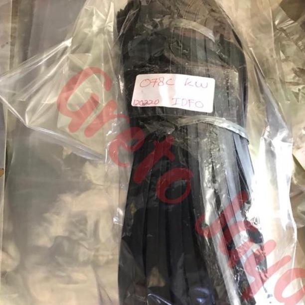 ( 078 C KW ) Karet Kaca Type 078c Kecil Hitam Aluminium Lis Sekoneng