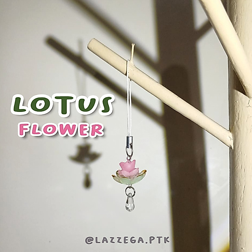 LOTUS BUNGA • Keychain Lotus Flower • Phone Charm