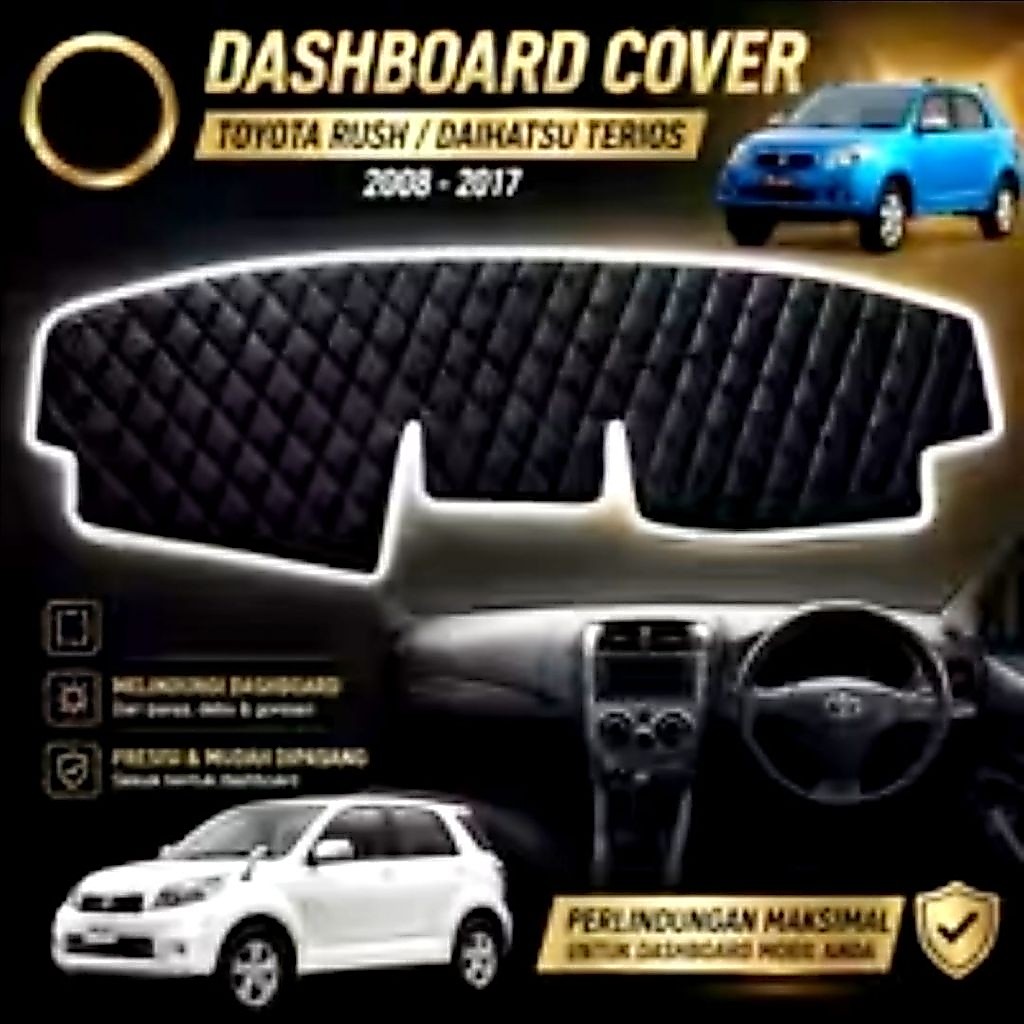 Cover Alas pelindung Dashboard mobil Pribadi Rush Dan Terios Lama 2008-2017 Sepaket Cover Stir