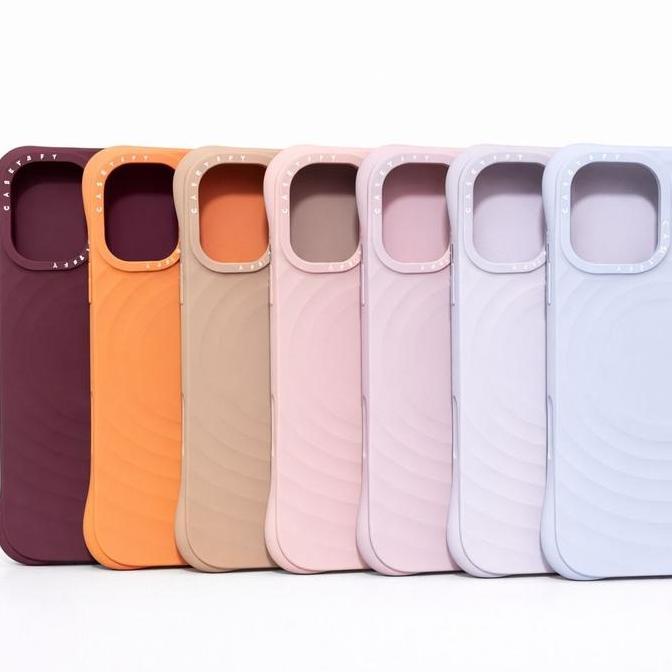 Promo New Casetify Ripple Premium Silicone Case Magnetic Hp Magnet Full Cover Tpu Casing Iphone