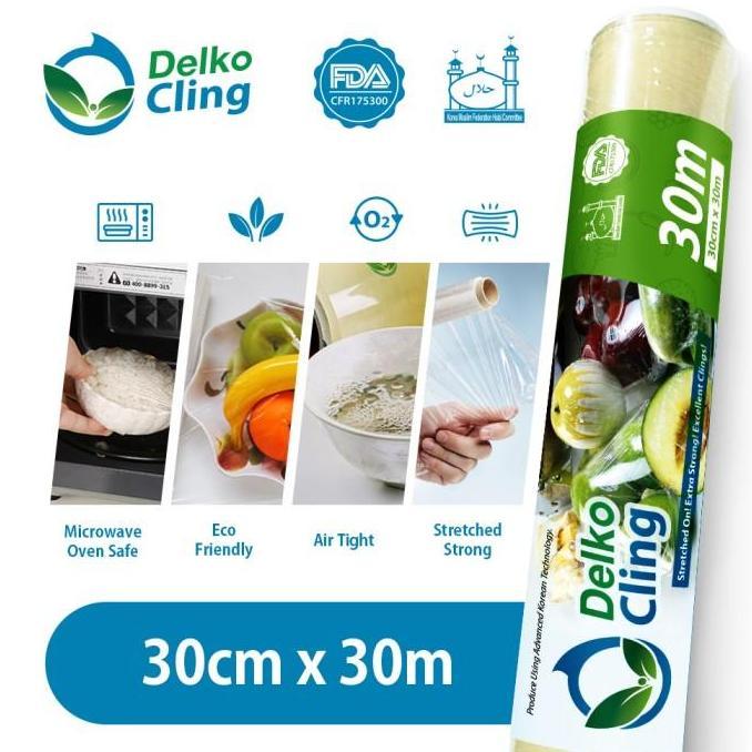 CLING WRAP / PLASTIK WRAPPING MAKANAN DELKO CLING 30 x 30