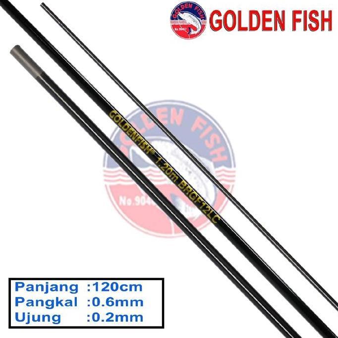 Blank Rod Golden Fish Carbon Solid 120cm Dia. Pangkal 0.60mm, Dia Ujung 0.20mm Nusa Pancingmart