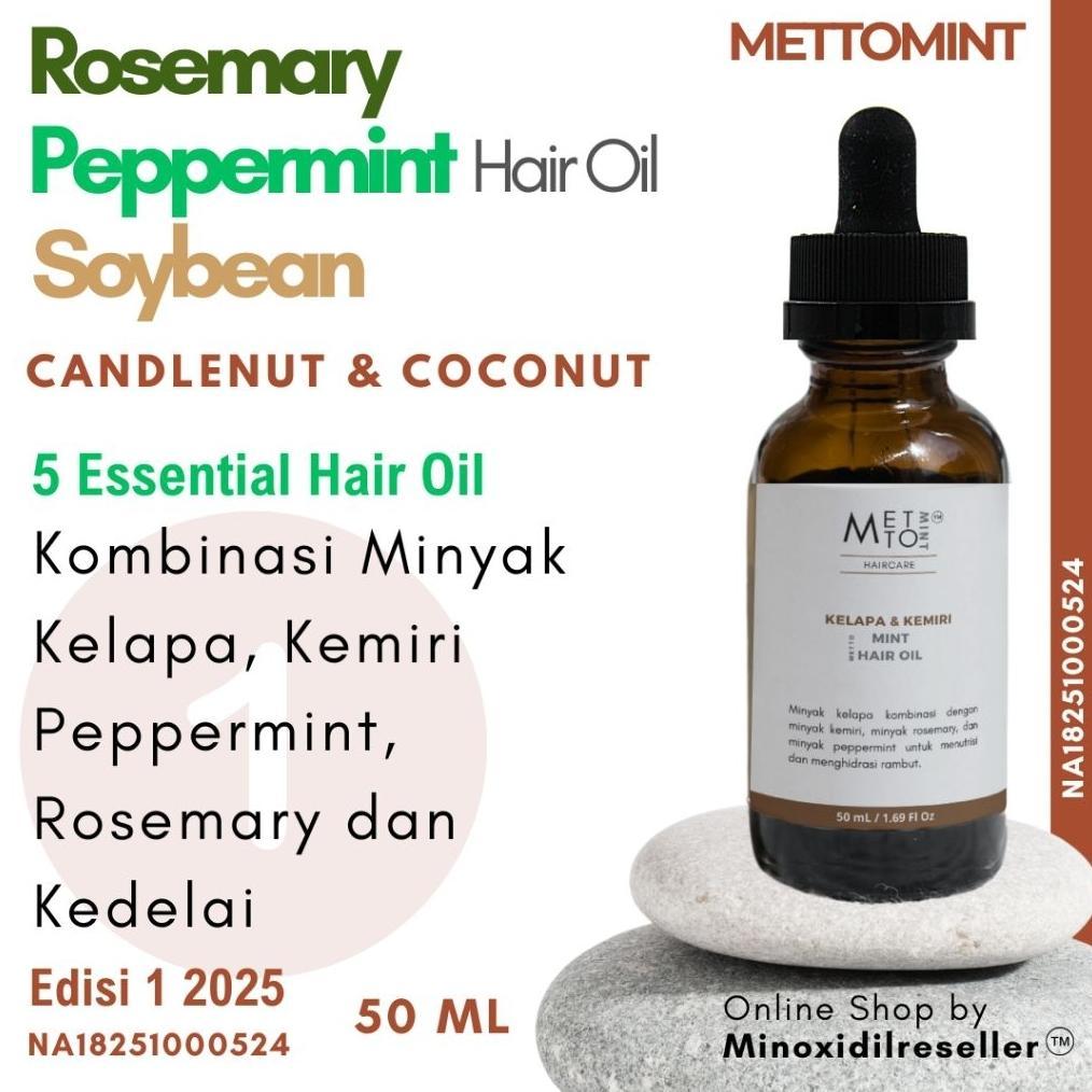 Minyak Rosemary Peppermint Mettomint Hair Oil Perawatan rambut