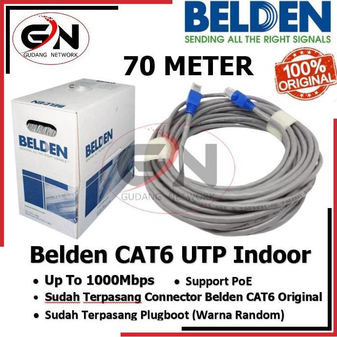 BEBAS ONGKIR - Kabel LAN BELDEN UTP Cat 6 70m Kabel UTP Cat6 Panjang 70 Meter