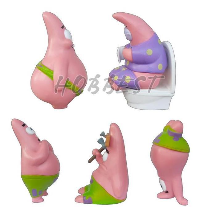 Abdul_Salam81 - Action Figure Spongebob Squarepants Patrick Star Miniatur Topper Pajangan Mainan Pat