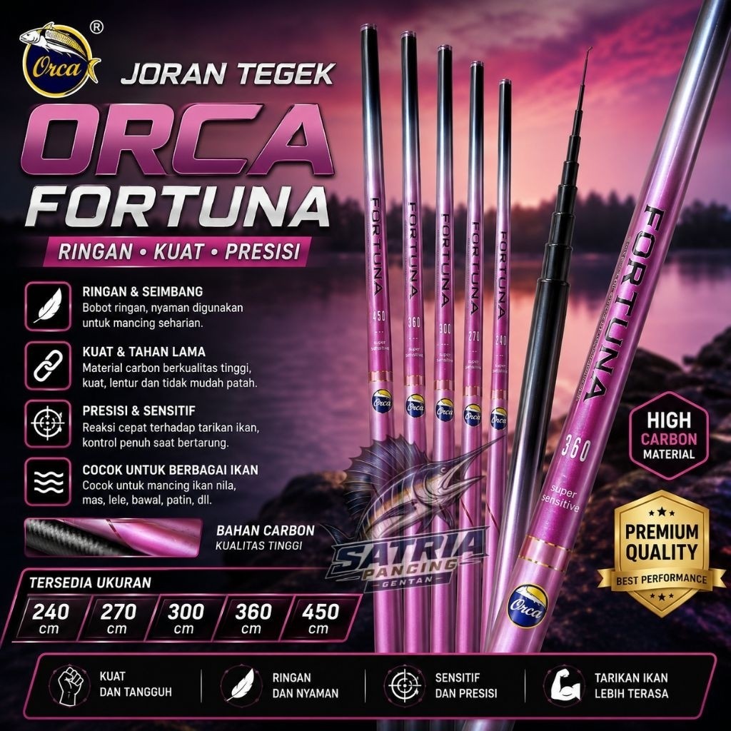 JORAN TEGEK ORCA FORTUNA RUAS PENDEK