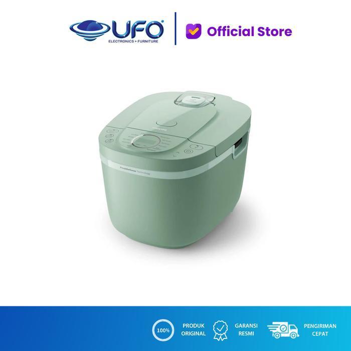 NEW PRICE - PHILIPS RICE COOKER DIGITAL 300 SERIES 1.8 LITER HD4716/32 - HIJAU