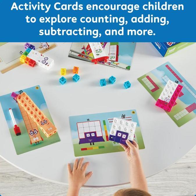 Kvpnsupplier - Hand2Mind Numberblocks Mathlink Cubes 1120 Activity Set, Permainan Dengan Karakter Nu
