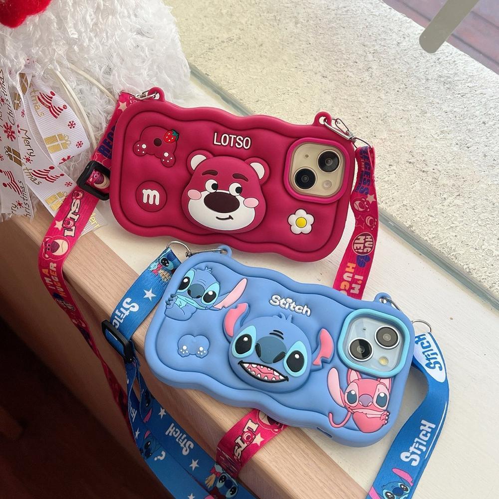 - CASE IPHONE KARTUN STITCH LOTSO KUROMI MINNIE 3D POPSOCKET PLUS TALI Diskon
