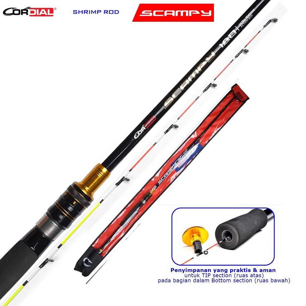 Joran Pancing Udang CORDIAL SCAMPY | KAIZEN EBIRO | NAGAO | HITARO | SHRIMP ROD