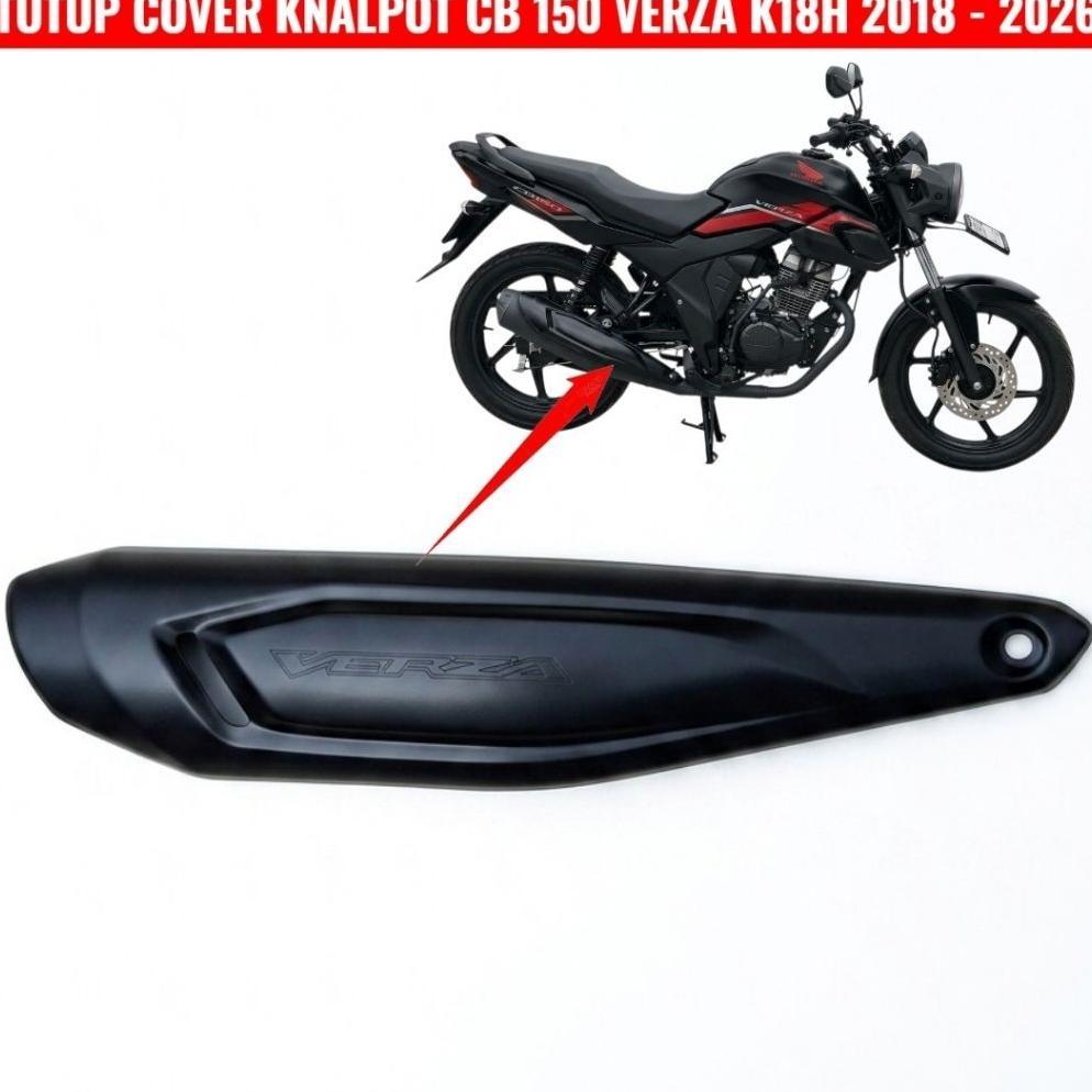TUTUP COVER KNALPOT CB VERZA 150 2018 - 2025 BERKUALITAS 18311K18960